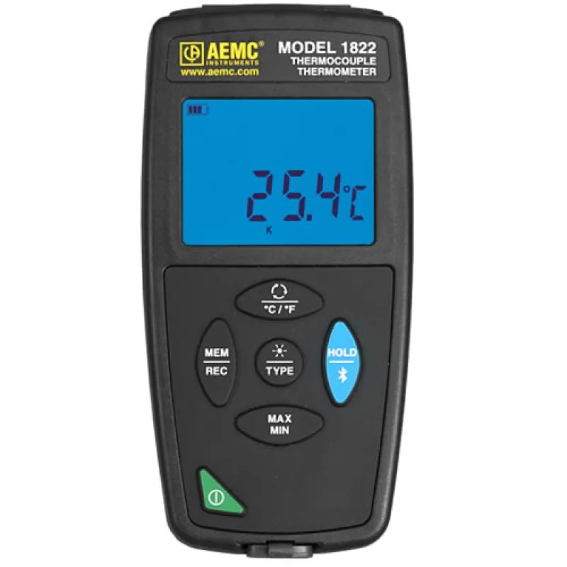 AEMC 1822 [2121.75] Thermocouple Thermometer Datalogger, Dual Channel