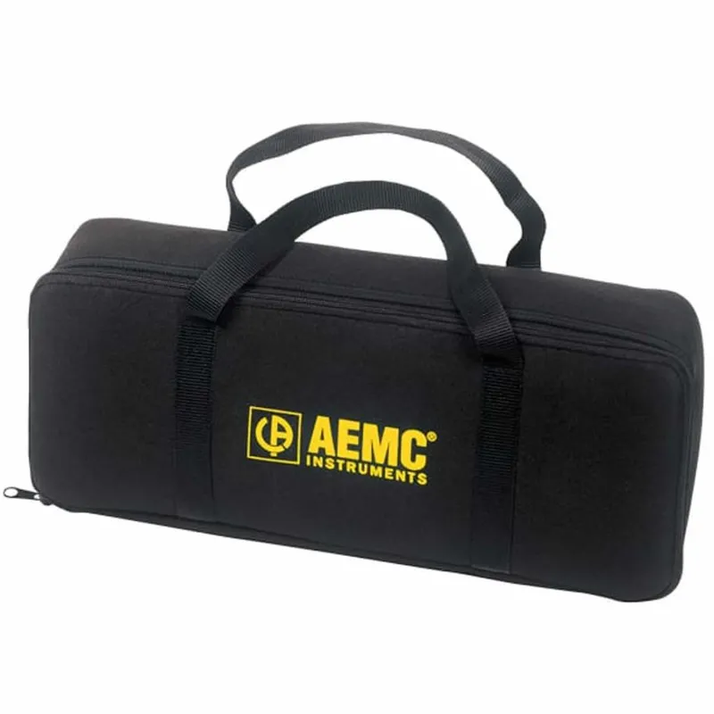 AEMC 2117.76 Small Flat Black Canvas Bag for Ground/Accessories