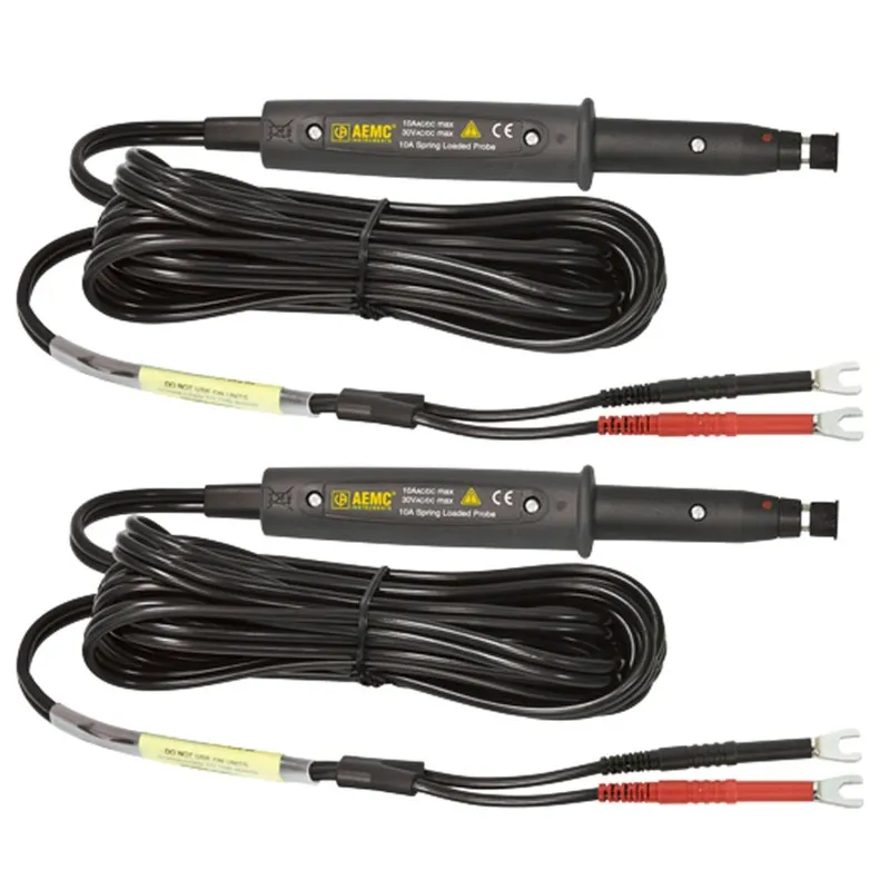 AEMC 2118.78 Kelvin Probes For Micro-ohmmeters, 20 Ft, 10A, Spring Loaded