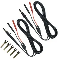 AEMC 2118.73 Spring-Loaded Kelvin Probes with 5 Fork Terminals, 1A, 10 ft