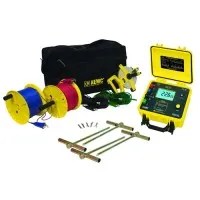 AEMC 4630 KIT-500FT [2135.24] 4-Point Digital Ground Resistance Tester Kit w/ 500 ft Leads and Rechargeable Battery Pack