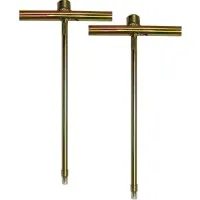 AEMC 2135.39 Ground Rod, 14.5 in. T-shaped Auxiliary Ground Electrodes, Set of 2, for Ground Testers