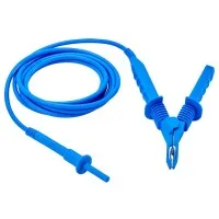 AEMC 2151.39 15 kV Lead, Blue Guard with Integral Clip for Models 6550 and 6555 (45 ft)