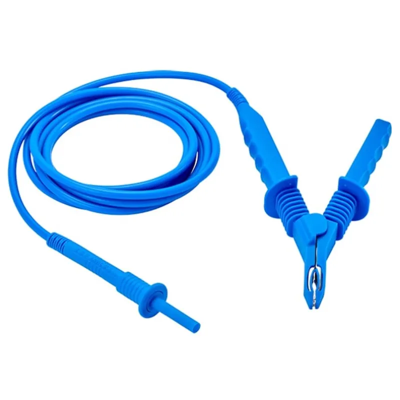 AEMC 2151.39 15 kV Lead, Blue Guard with Integral Clip for Models 6550 and 6555 (45 ft)