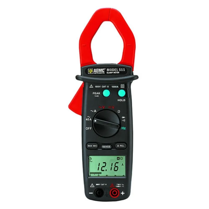 AEMC 511 [2117.67] 1000A AC, 600V AC / DC Professional Clamp-On Meter