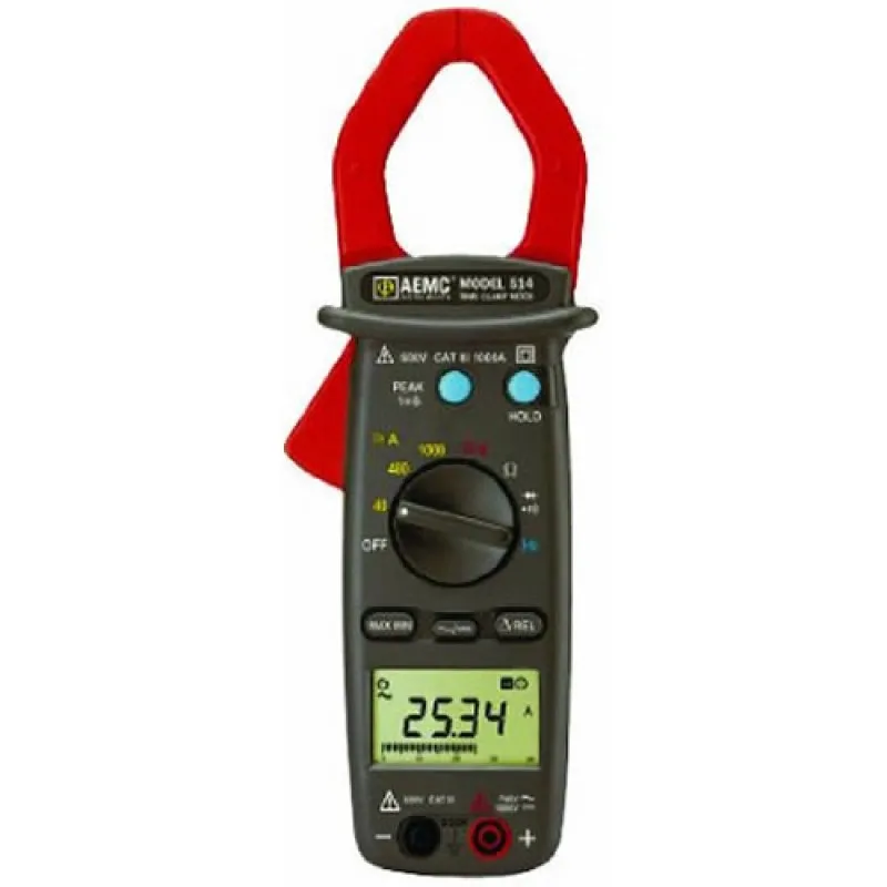 AEMC 514 [2117.70] 1000A AC / DC, 600V AC / DC TRMS Professional Clamp-On Meter