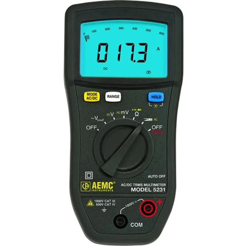 AEMC 5231 [2125.64] True RMS Digital Multimeter with Non-Contact Voltage Detection