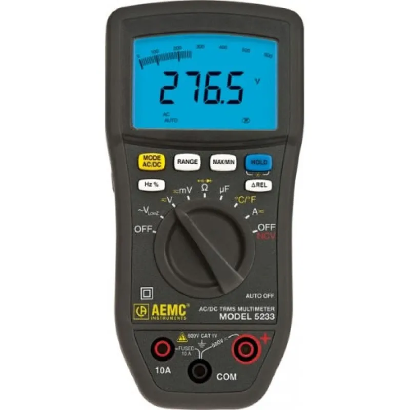 AEMC 5233 [2125.65] True RMS Multimeter with Non-Contact Voltage Detection and Temperature