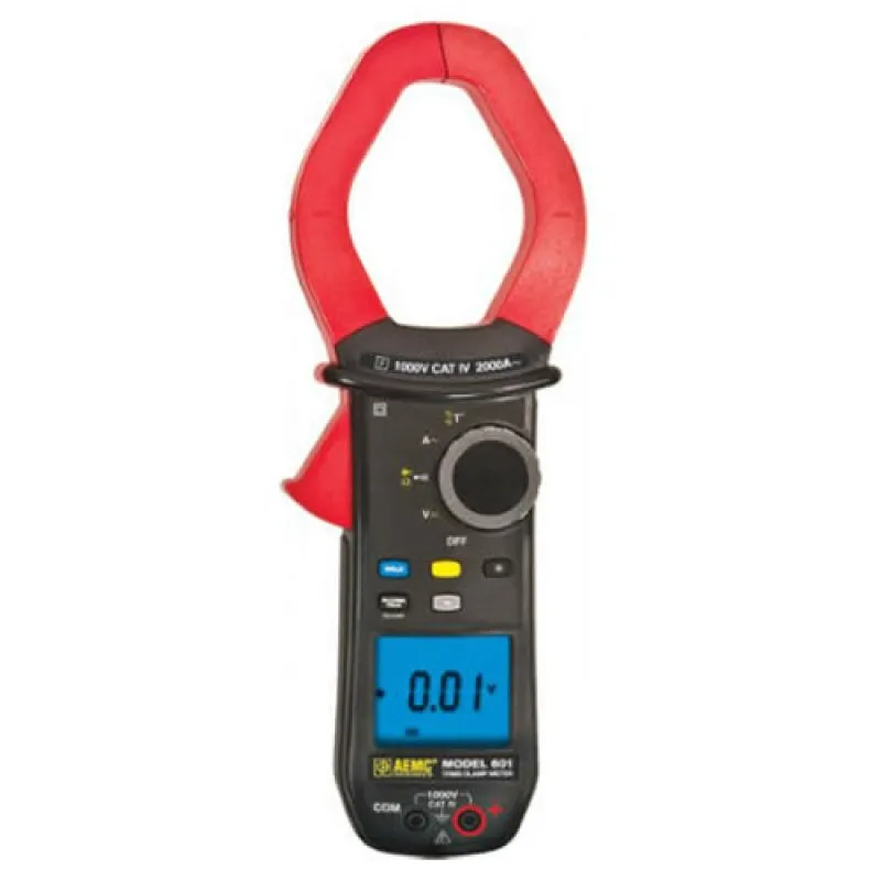 AEMC 605 [2139.60] 1000V AC / DC, 2000A AC / 3000A DC True RMS Power Clamp-On Meter, 2.36" Jaw Size
