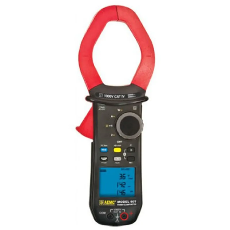 AEMC 607 [2139.61] True-RMS Power Clamp-on Meter, 1000V AC/DC, 2000A AC/3000A DC