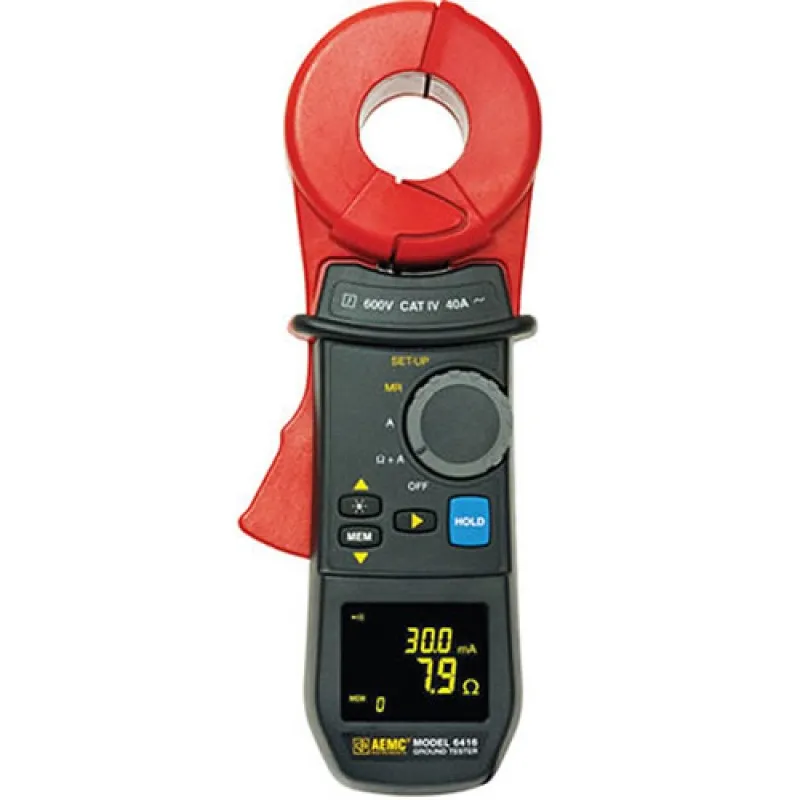 AEMC 6416 [2141.01]  Clamp-On Ground Resistance Tester w/ Alarm and Memory Functions