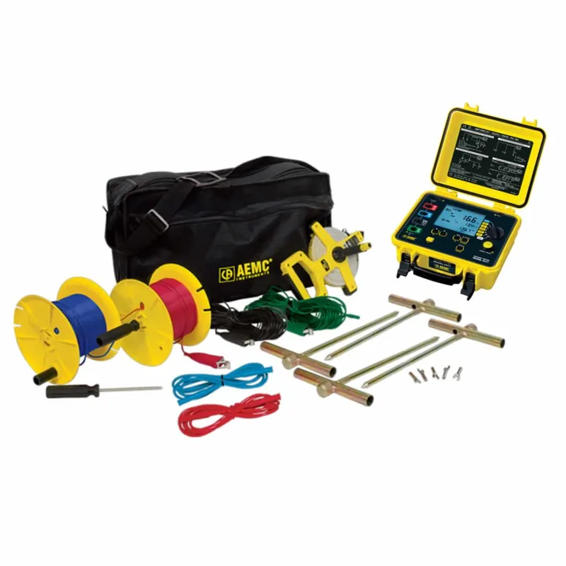 AEMC 6471 KIT-300FT [2135.60] 2-Point, 3-Point and 4-Point Multi-Function Ground Resistance Tester w/ 300 ft Leads