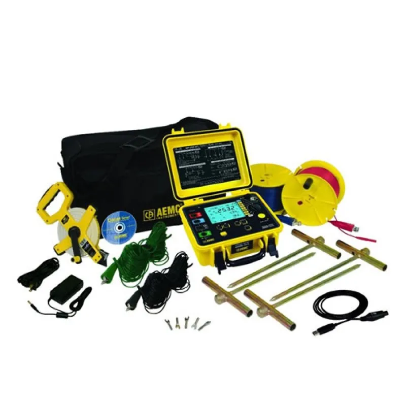 AEMC 6472 KIT-500FT [2135.54] 2-Point, 3-Point and 4-Point Digital Ground Resistance Tester w/ 500 ft Leads