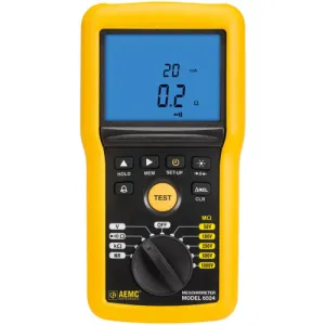 AEMC 6524 [2155.52] Digital Megohmmeter, 50V-1000V w/ Analog Bargraph, Alarm and Memory*DIHENTIKAN LIHAT 6526*