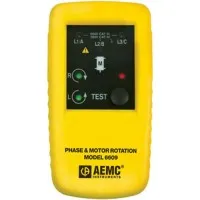 AEMC 6609 [2121.11] Battery-Powered Phase & Motor Rotation Meter, 40 to 600VAC Operating Voltage