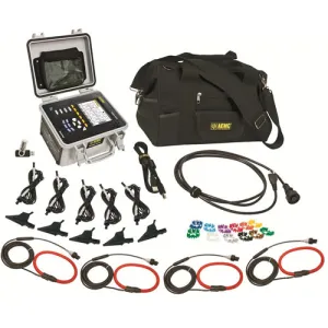 AEMC 8435 W/4 A196-18-BK [2136.42] 3-Phase Power Quality Analyzer w/ 4 A196-18-BK AmpFlex Sensor
