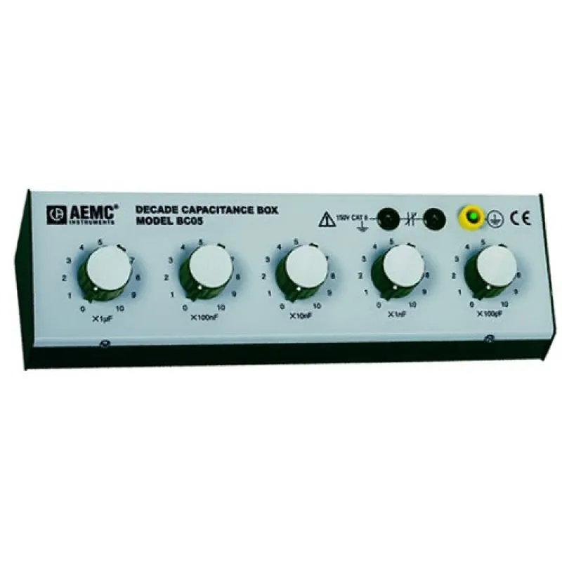 AEMC BC05 [2131.26] Capacitance Decade Box with 5 Ranges, 1-10kµF*DISCONTINUED NO REPLACEMENT*