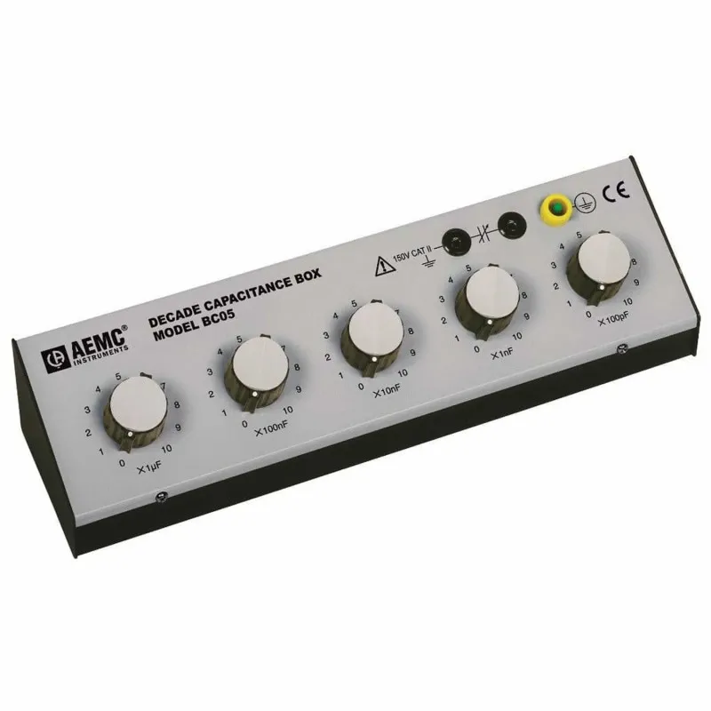 AEMC BC05 [2131.26] Capacitance Decade Box with 5 Ranges, 1-10kµF*DISCONTINUED NO REPLACEMENT*