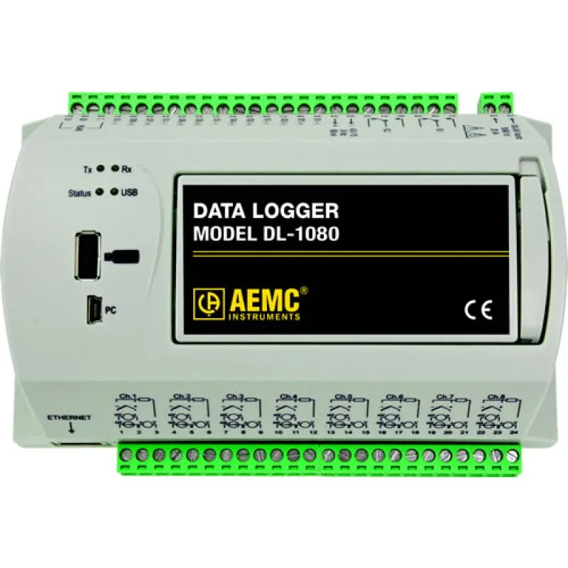 AEMC DL-1080 [2134.61] 8- 16-Channel Data Logger, w/out LCD Display*DISCONTINUED NO REPLACEMENT*