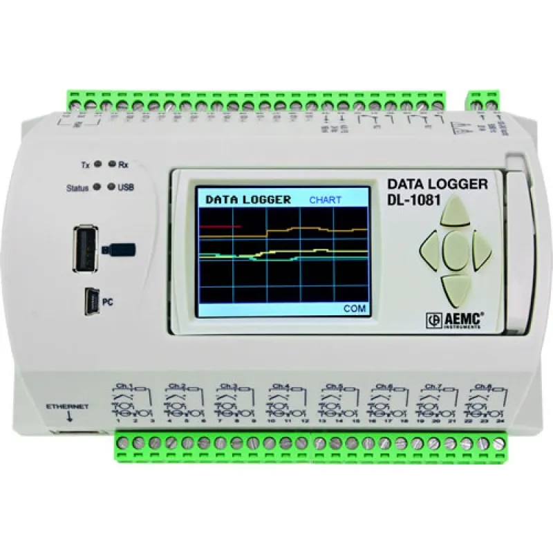 AEMC DL-1081 [2134.62] 8- 16-Channel Data Logger w/ LCD Display*DISCONTINUED NO REPLACEMENT*