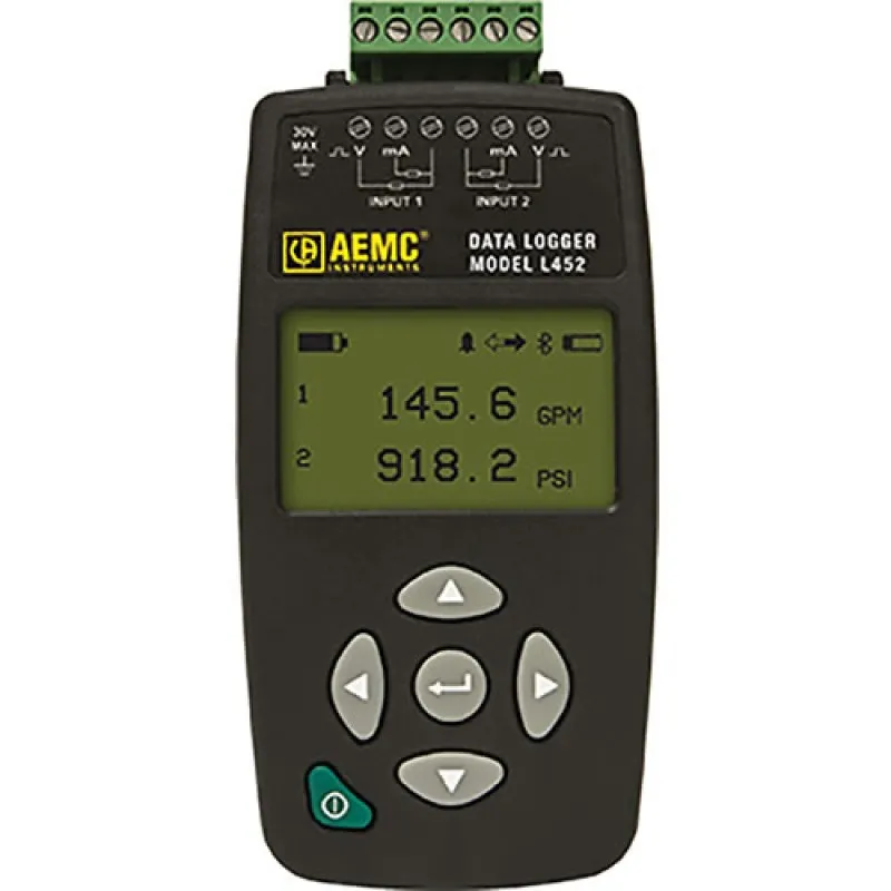AEMC L452 [2153.51] DC Current/Voltage Data Logger, 100mV/1V/10V DC