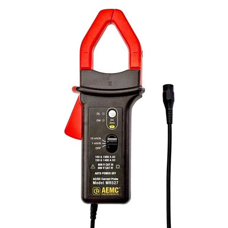AEMC MR527 [1200.85] AC/DC Current Probe, 100AAC, 150ADC, 10mV/A and 1000AAC, 1400ADC, 1mV/A, BNC Output