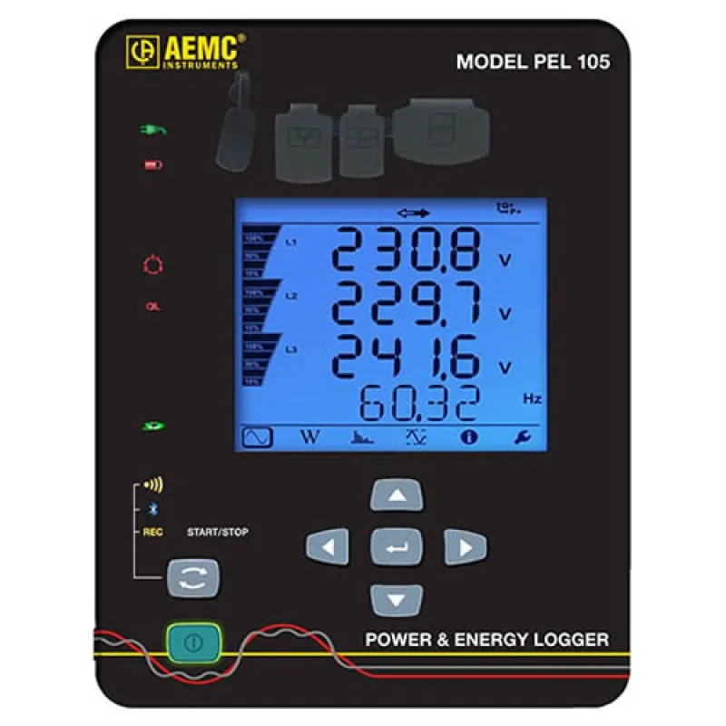 AEMC PEL 105 [2137.57] Power and Energy Quality Logger without AmpFlex Probes