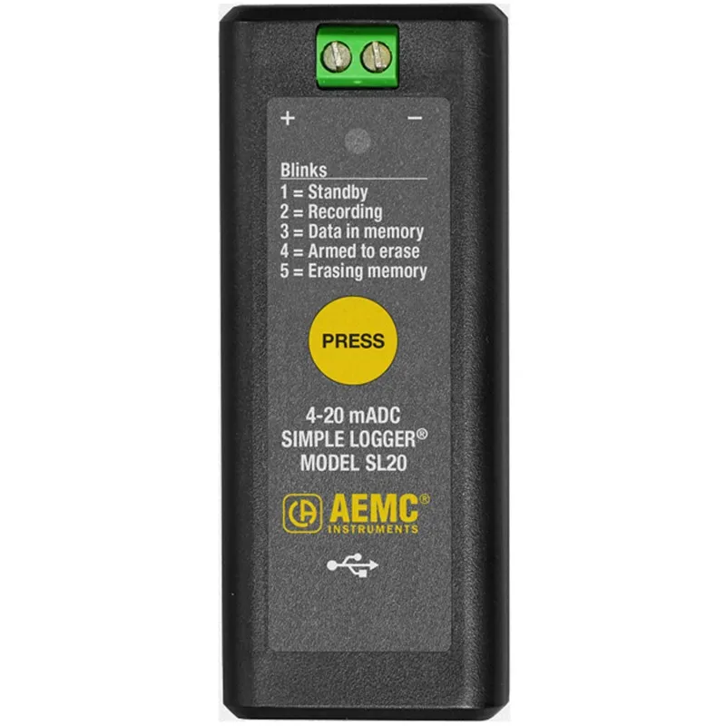 AEMC SL20 [2156.20] Simple Current Logger, 4 to 20mADC