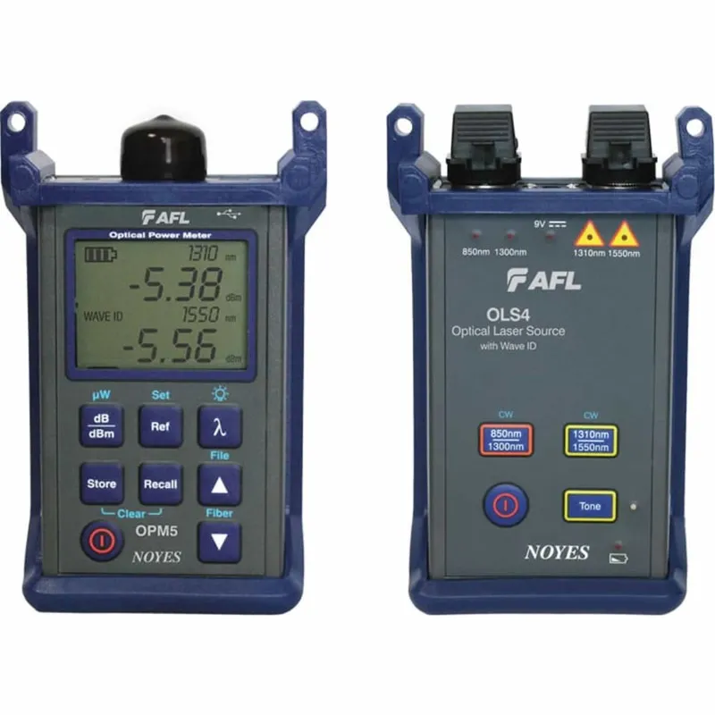 AFL SMLP5-5-FC [SMLP-55-0907PR] SM/MM Singlemode / Multimode Loss Test Kit with Reporting Software (850/1300/1310/1550), SC Connector