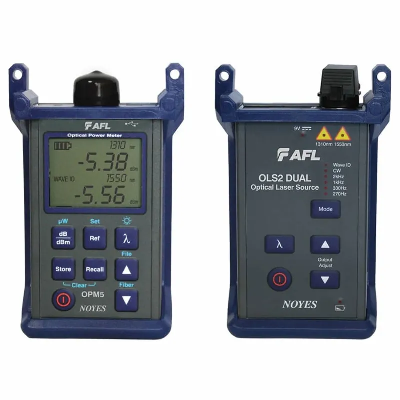 AFL SLP5-6-SC [SLP5-30-0905PR] Singlemode Loss Test Kit with Reporting Software (1310/1550), SC Connector