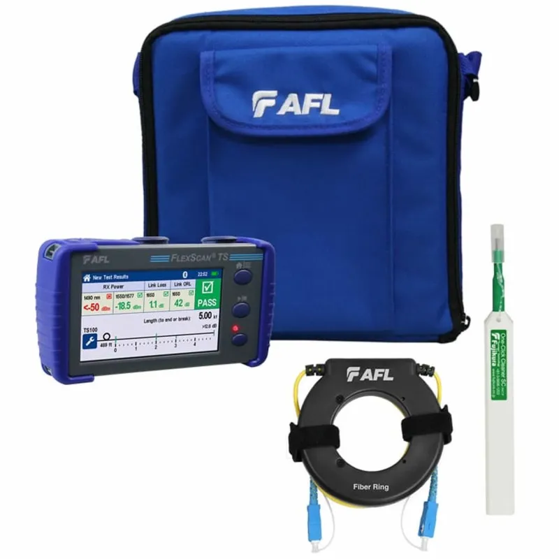 AFL TS100 [TS100-70-PLUS-P2] Extended PON Fault Locator with Dual-wavelength OPM, Plus Kit