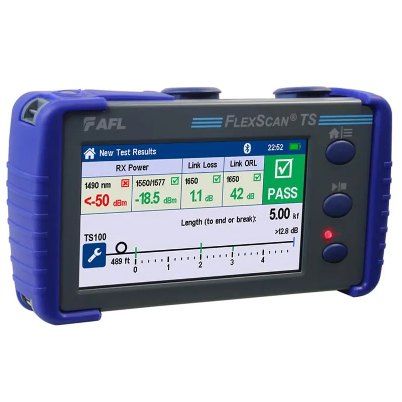 AFL TS100 [TS100-75-BAS-P2] 1625 PON Troubleshooter with 1650 nm Blocking Filter, Dual-Wave PON OPM, Basic Kit