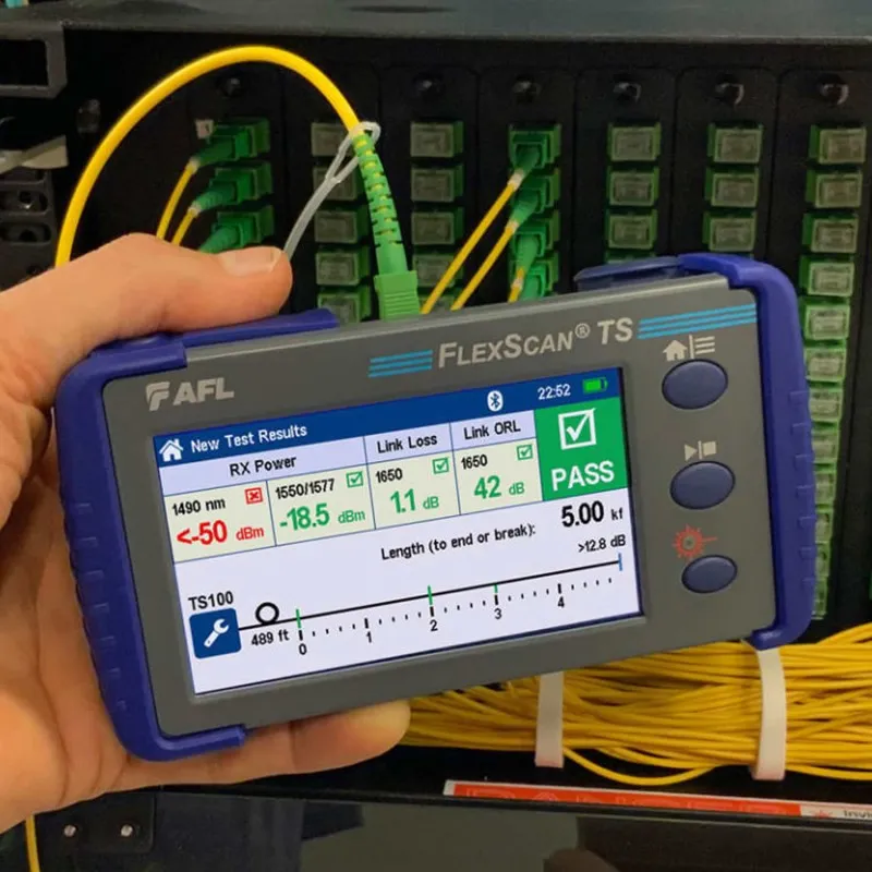 AFL TS100 [TS100-75-BAS-P2] 1625 PON Troubleshooter with 1650 nm Blocking Filter, Dual-Wave PON OPM, Basic Kit