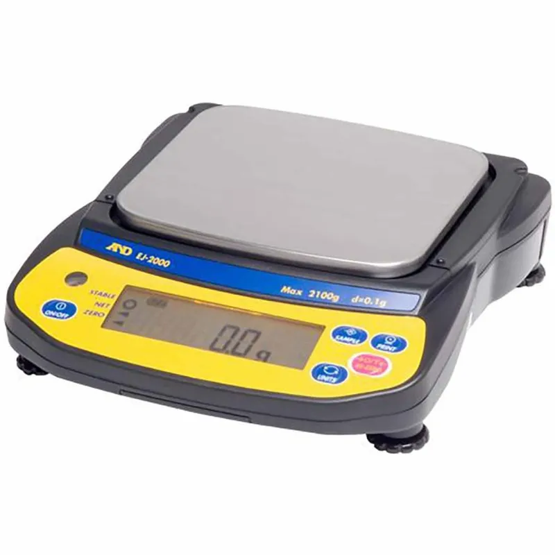 AND Newton EJ [EJ-6100] Portable Precision Balance with External Calibration, 6100g x 0.1g  - 127 × 140 mm