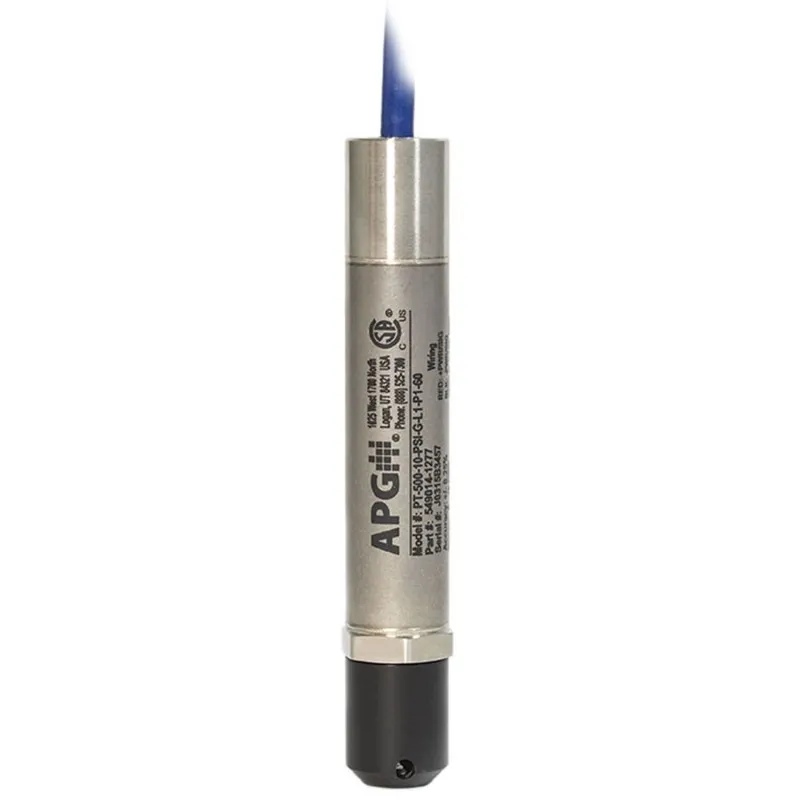 APG PT-500B Submersible Level Transmitters  w/ Hytrel - Black .31in Ø (with vent tube)