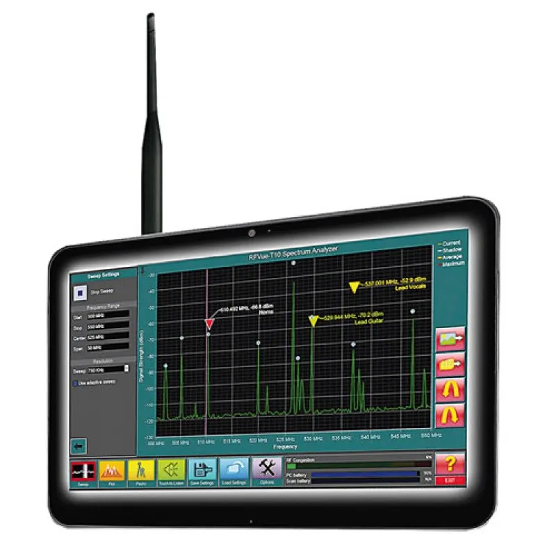 Aaronia RF‐Vue [IWXT10X] Tablet-Based RF Spectrum Analyzer 50 MHz - 2.5 GHz