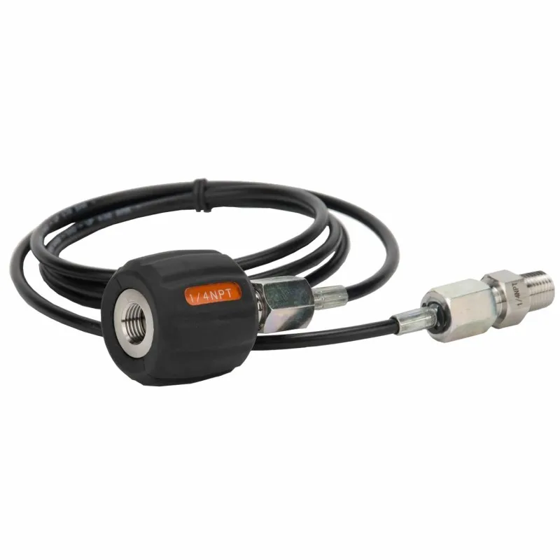Additel ADT100-HTK [ADT100-HTK-8K-NPTM4-NPTF4Q] Hose Test Kit with 5 ft. Flexible Hose and 1/4 NPT (M) to 1/4 NPT (F) Hand-Tight Quick Connector, 8,000 psi