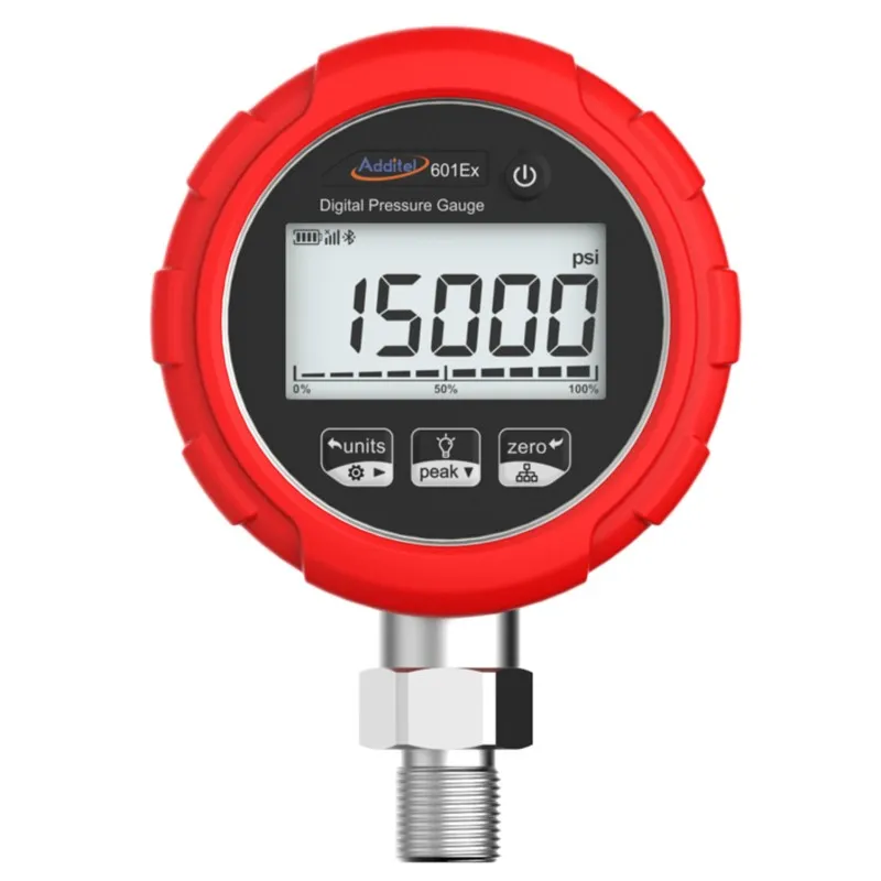 Additel ADT601Ex [ADT601Ex-50-V15-PSI-N] Intrinsically Safe Digital Pressure Gauge, 0.5% FS Accuracy, 1/4NPT Male, -15 to 0 psi