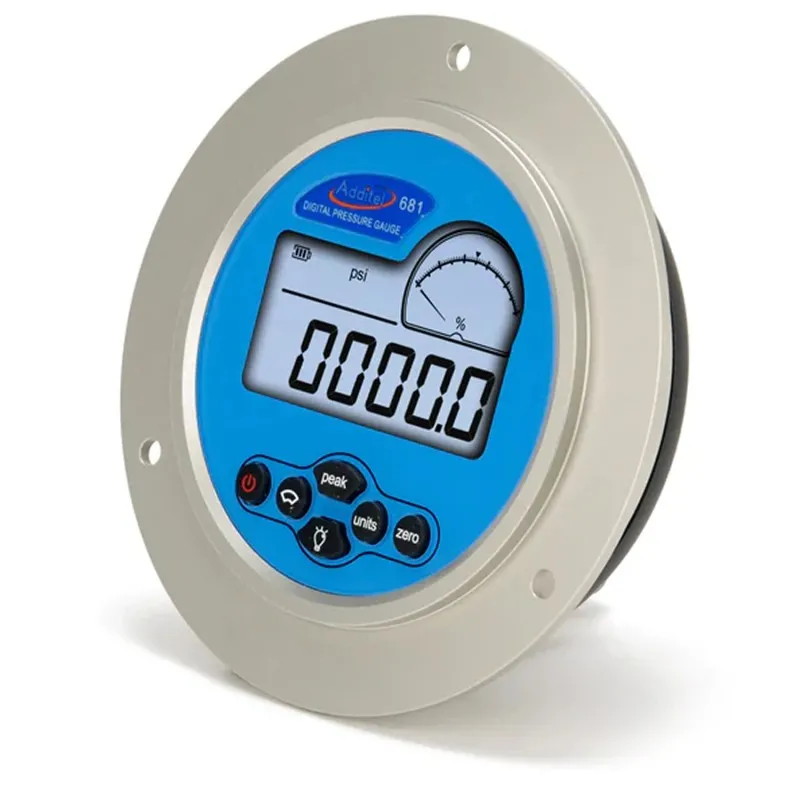 Additel ADT681-20 [ADT681-20-V15-PSI-N-PB] Digital Pressure Gauge With Panel Mount, 0.2% FS Accuracy, 1/4 NPT Male, -15 to 0 psi (-1 to 0 bar)