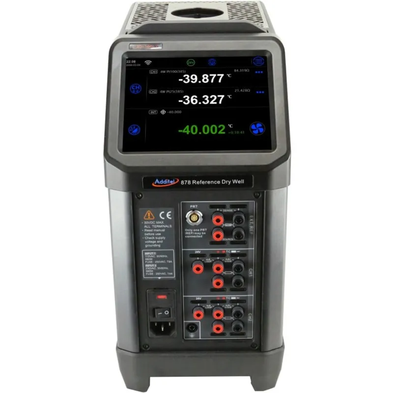 Additel ADT 878 [ADT878PC-700] Reference Dry Well Calibrator With Process Calibrator, 33°C to 700°C