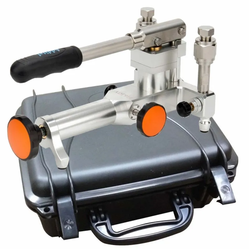 Additel ADT 914A [ADT914A-N-SET] Handheld Pneumatic Pressure Test Pump, 1/4 NPT female, -14 psi to 375 psi w/ Carrying Case