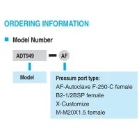 Additel ADT 949 Hydraulic Ultra-High Pressure Calibration Pump, 40,000 psi (2800 bar) - Diethylhexyl Sebacate
