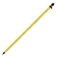 AdirPro 711 [711-39] 2-meter Aluminum Snap Lock Rover Rod with Outer GT Graduations - Yellow