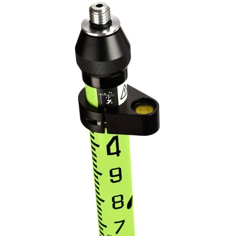 AdirPro 711 [711-40] 2-meter Aluminum Snap Lock Rover Rod w/ Outer GT Graduations - Fluorescent Green