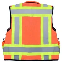 AdirPro ADI716ORGXL [ADI716-ORG-XL] ANSI 107 Class 2 Safety Vest - XL, Orange