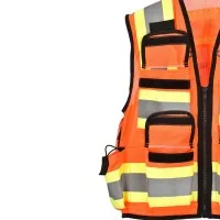 AdirPro ADI716ORGXXL [ADI716-ORG-XXL] ANSI 107 Class 2 Safety Vest - XXL, Orange