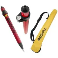 AdirPro 75010 [750-10] Mini Stakeout Prism Pole, Red