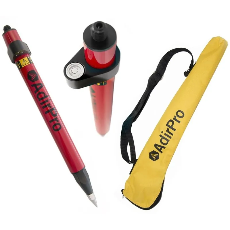 AdirPro 75010 [750-10] Mini Stakeout Prism Pole, Red