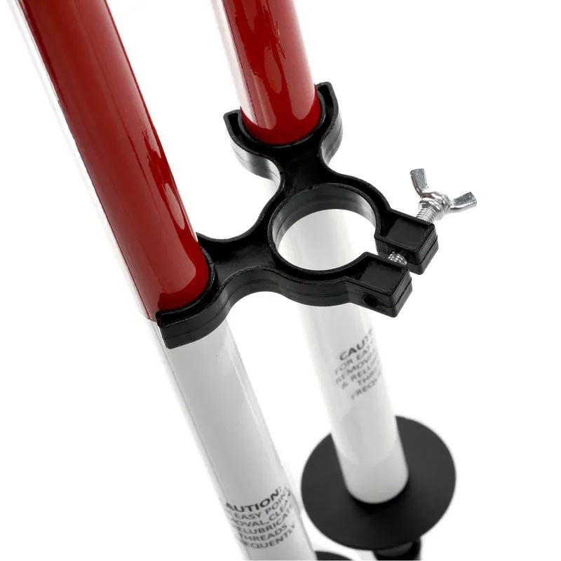AdirPro 76001RW [760-01-RW] Thumb Release Aluminum Bipod - Red & White