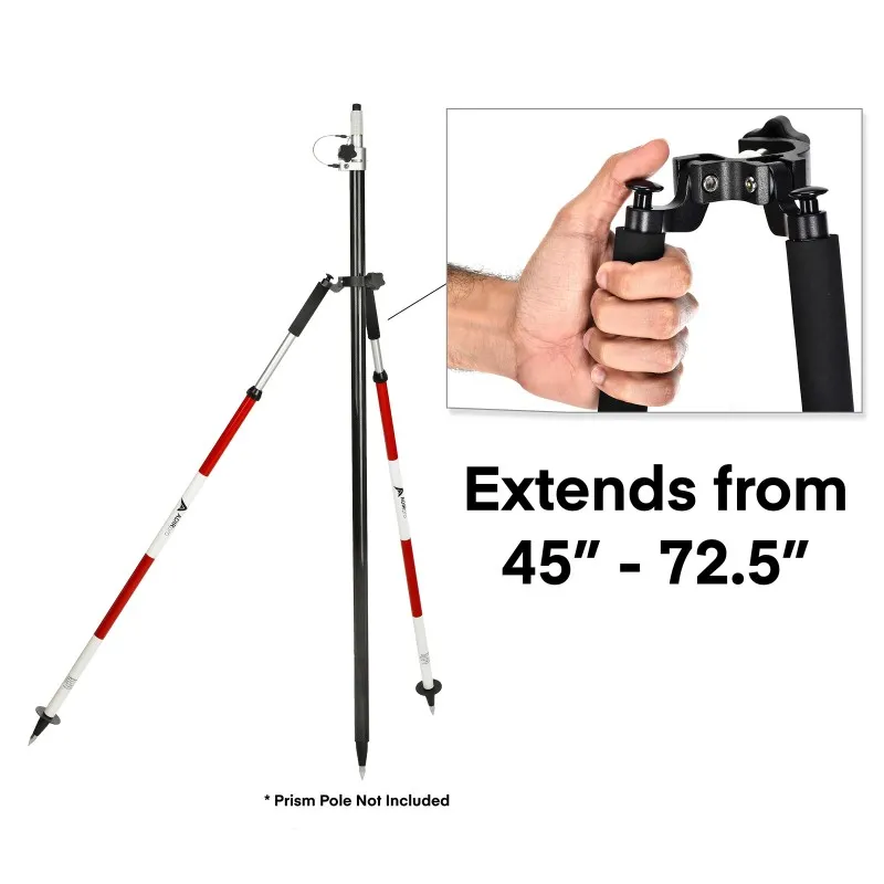 AdirPro 76001RW [760-01-RW] Thumb Release Aluminum Bipod - Red & White